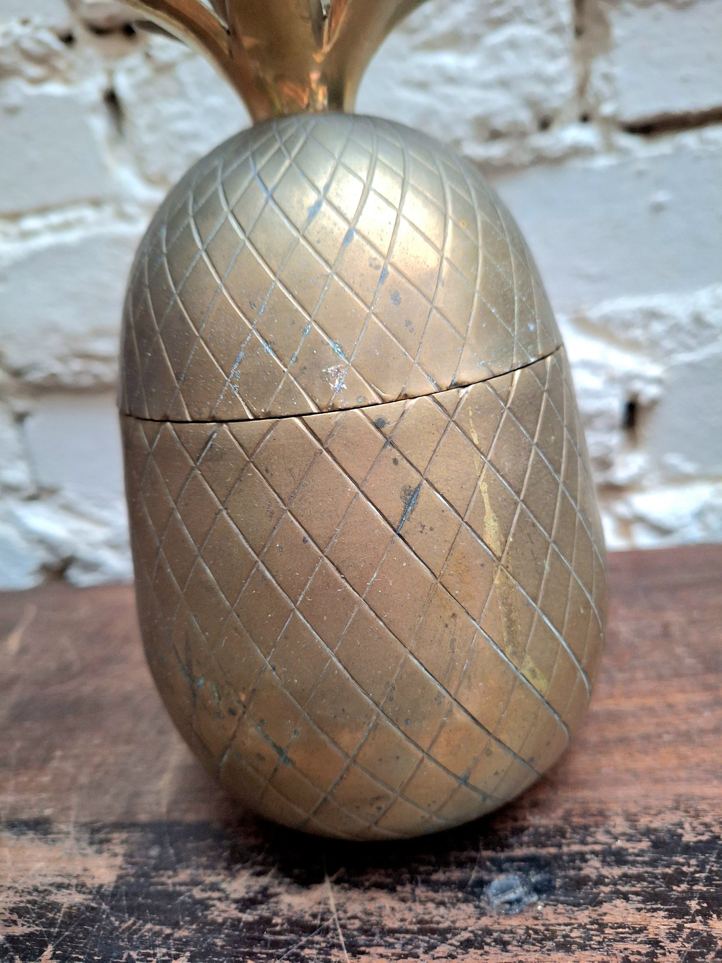 Vintage Brass Pineapple Ice Bucket