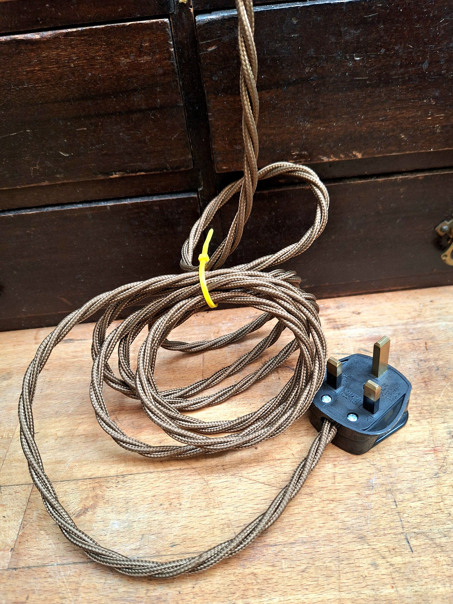 Rare French Art Deco Marquetry Table Lamp