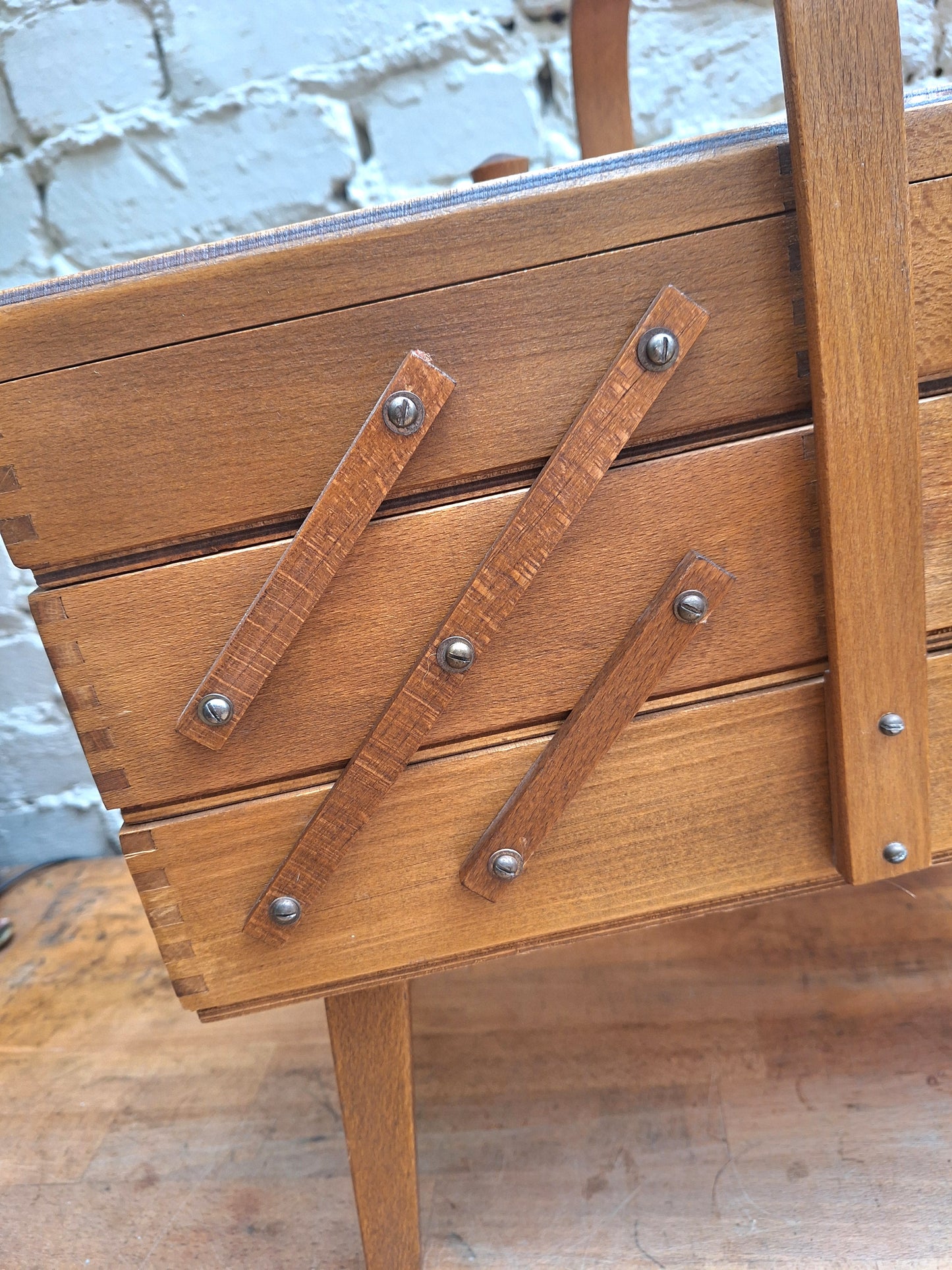 Vintage Cantilever Sewing Box