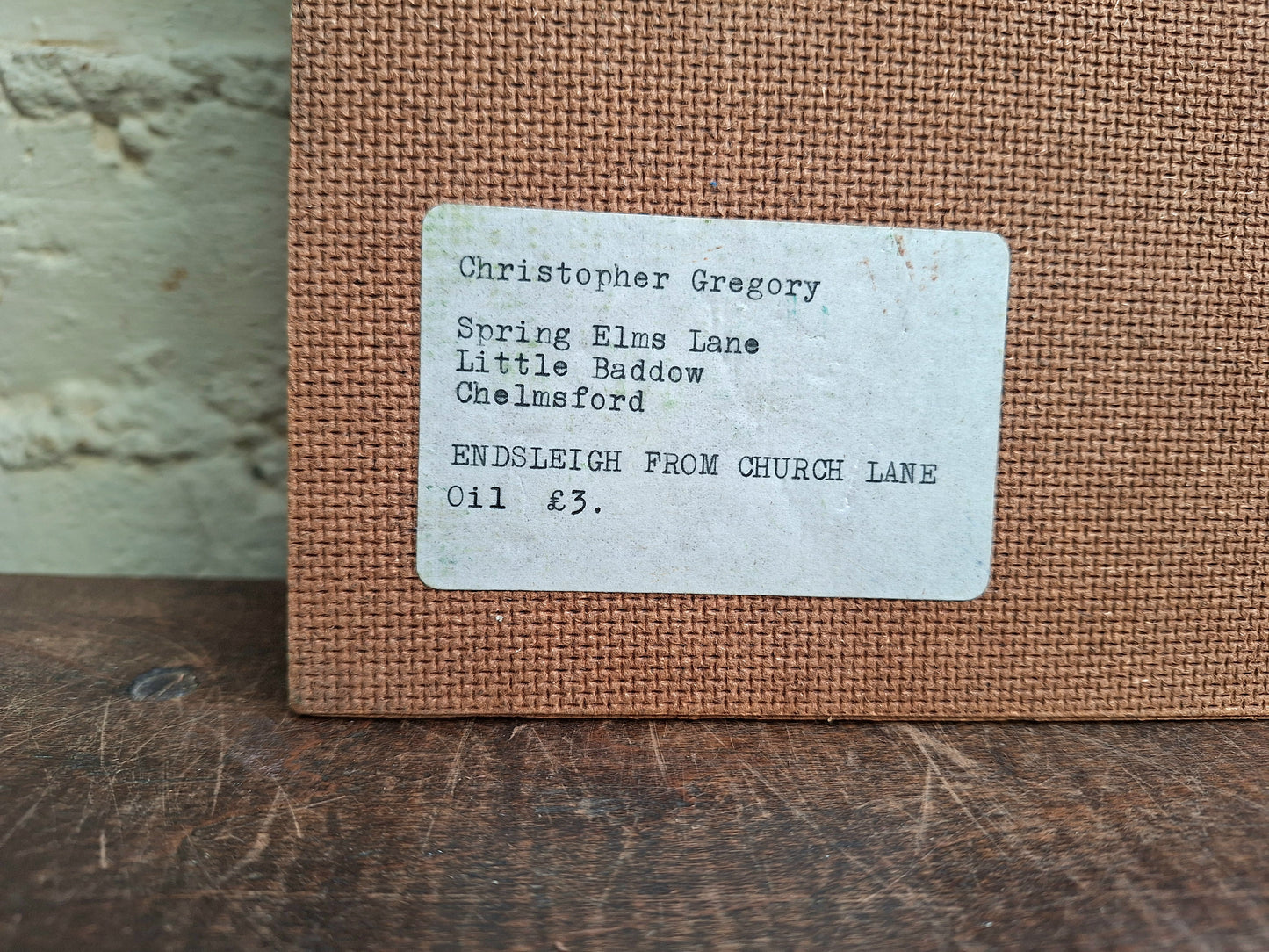 Painting by CJ Gregory 'Endsleigh From Church Lane'