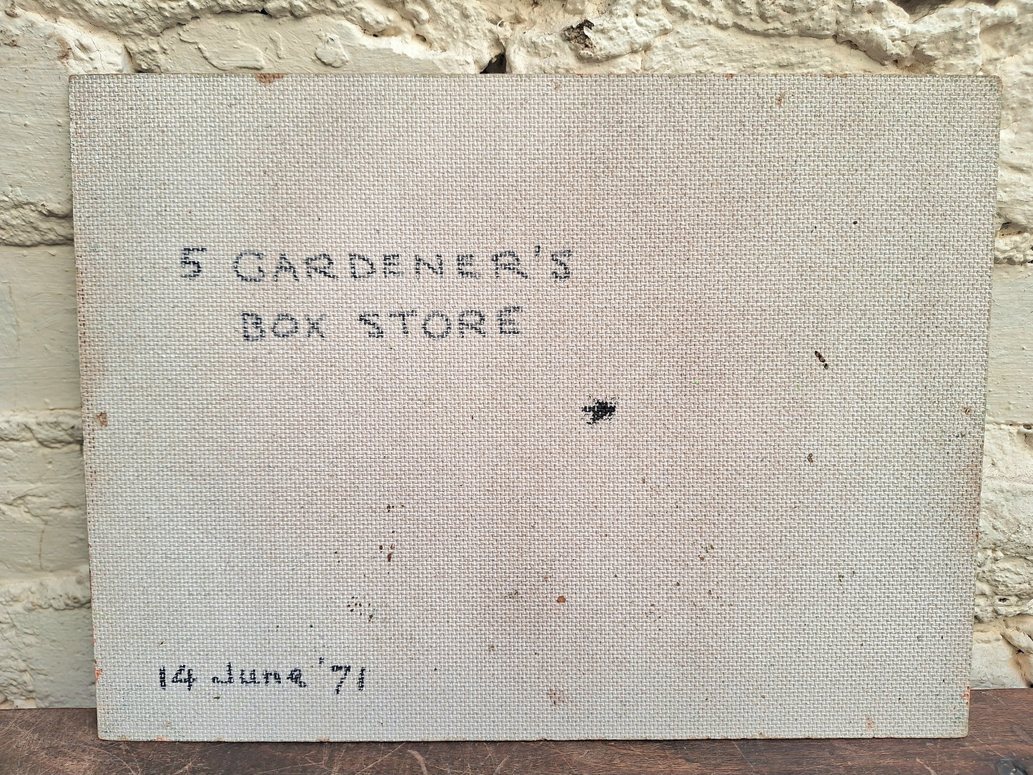 Painting by CJ Gregory 'Gardener's Box Store' 1971