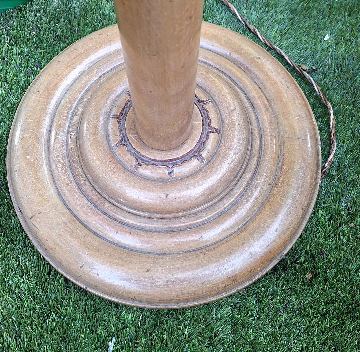 Art Deco Standard Lamp with Matching Set of Four Nesting Tables.