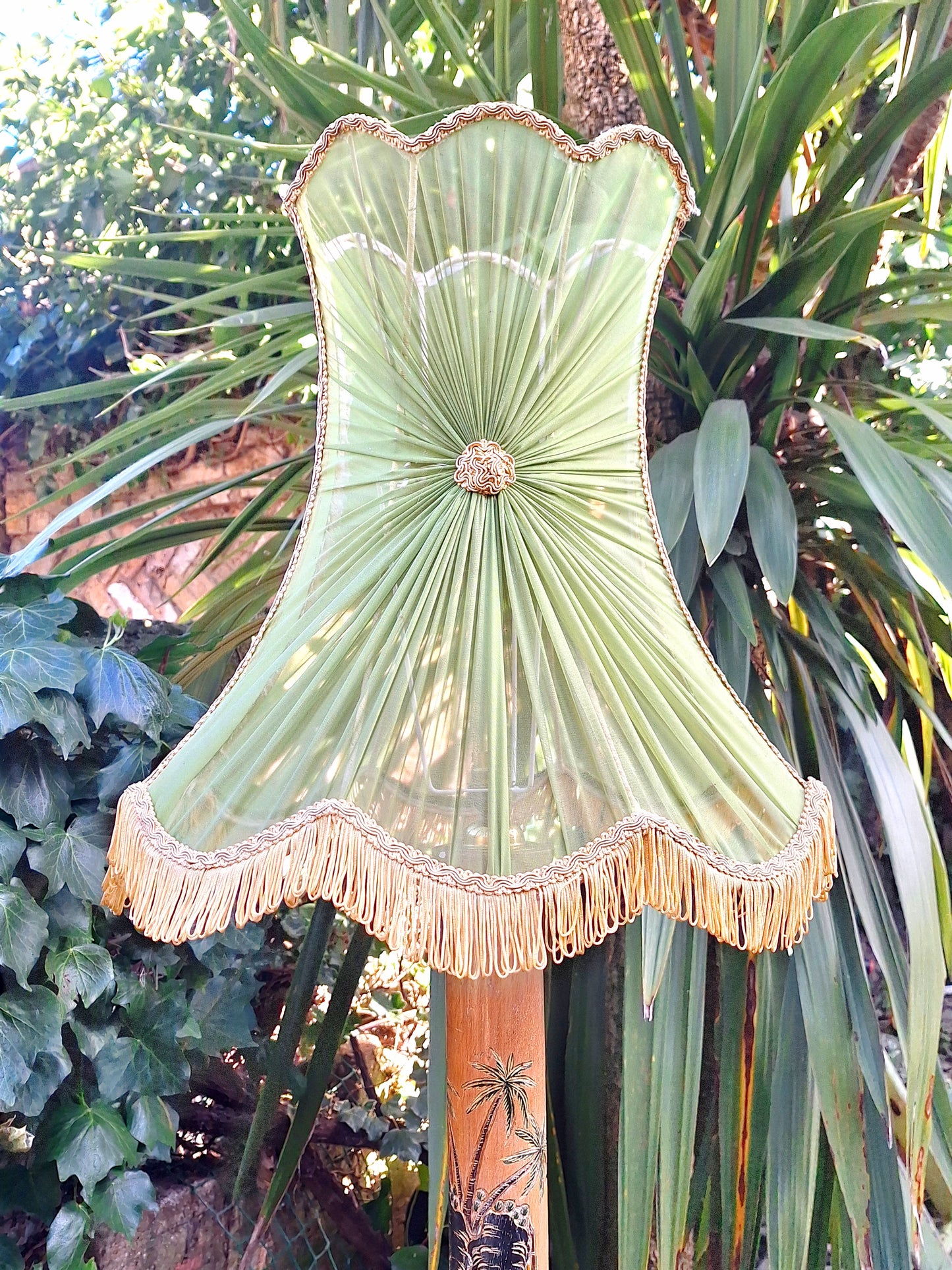 Art Deco Standard Lamp with Matching Set of Four Nesting Tables.