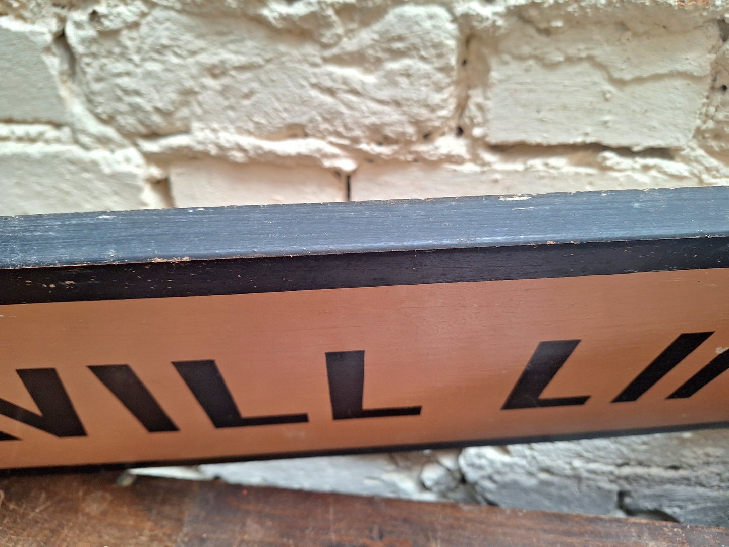 Shaw Savill Line Original Wooden Depot Sign