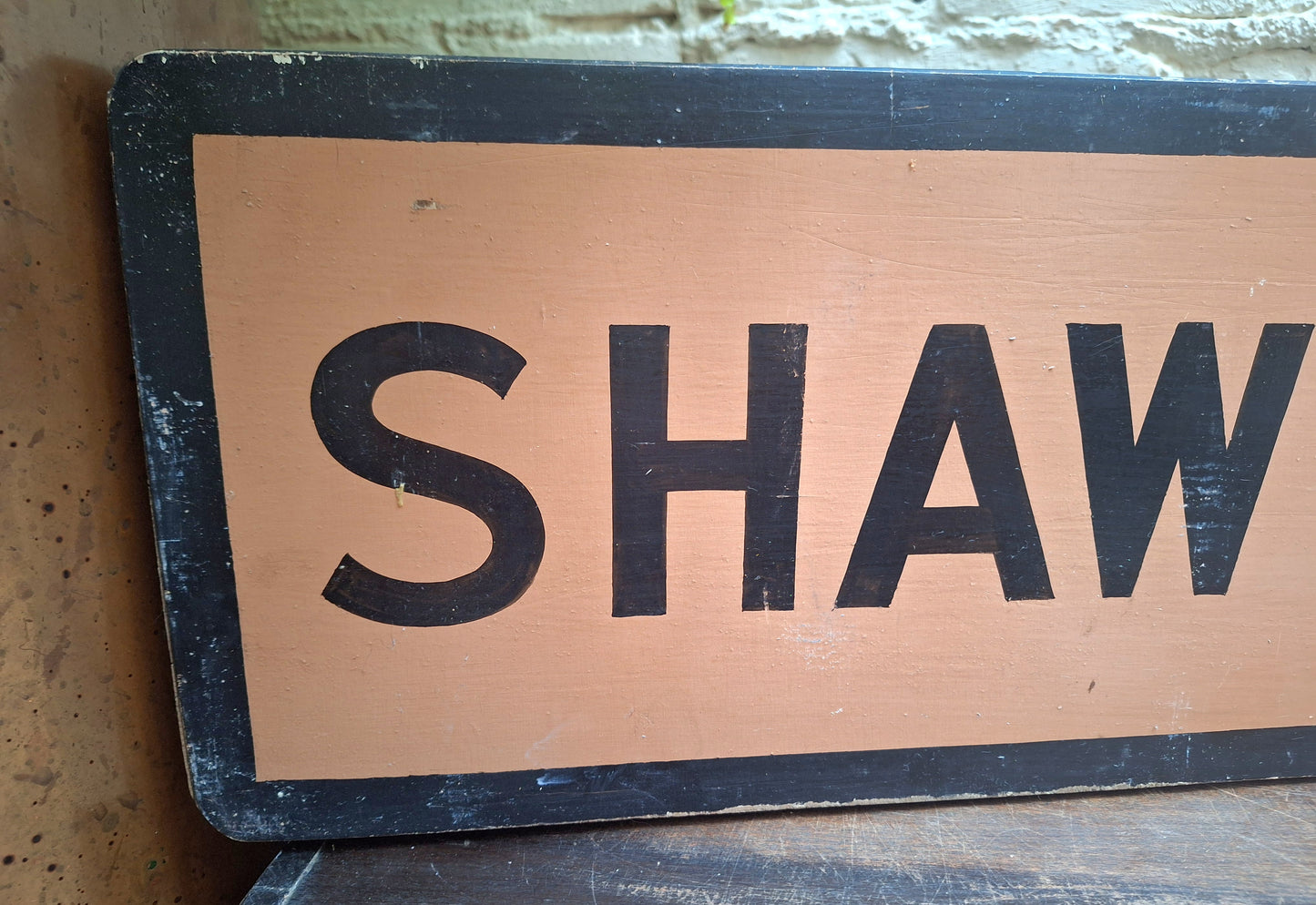 Shaw Savill Line Original Wooden Depot Sign