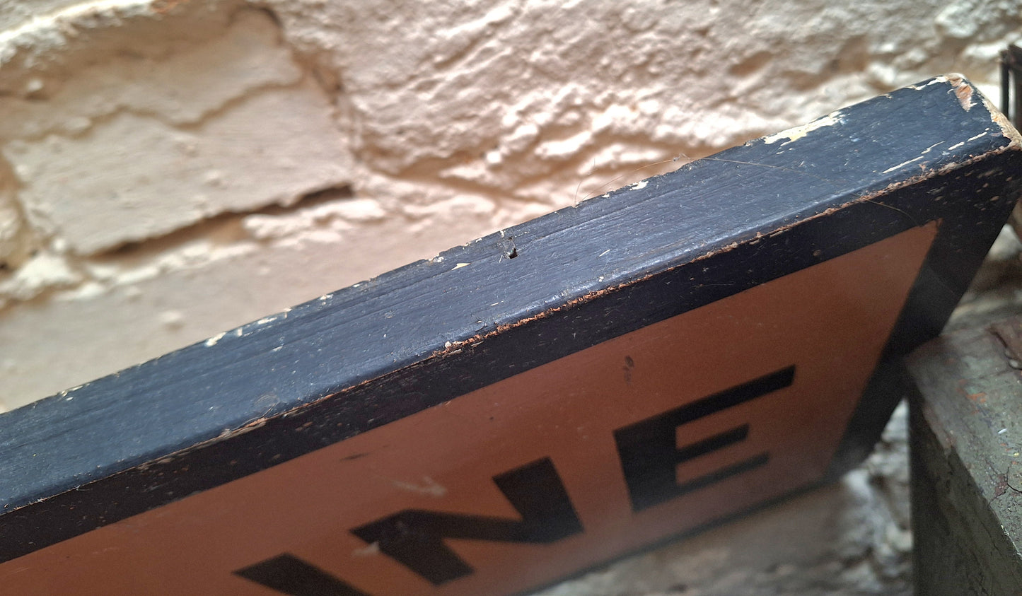 Shaw Savill Line Original Wooden Depot Sign