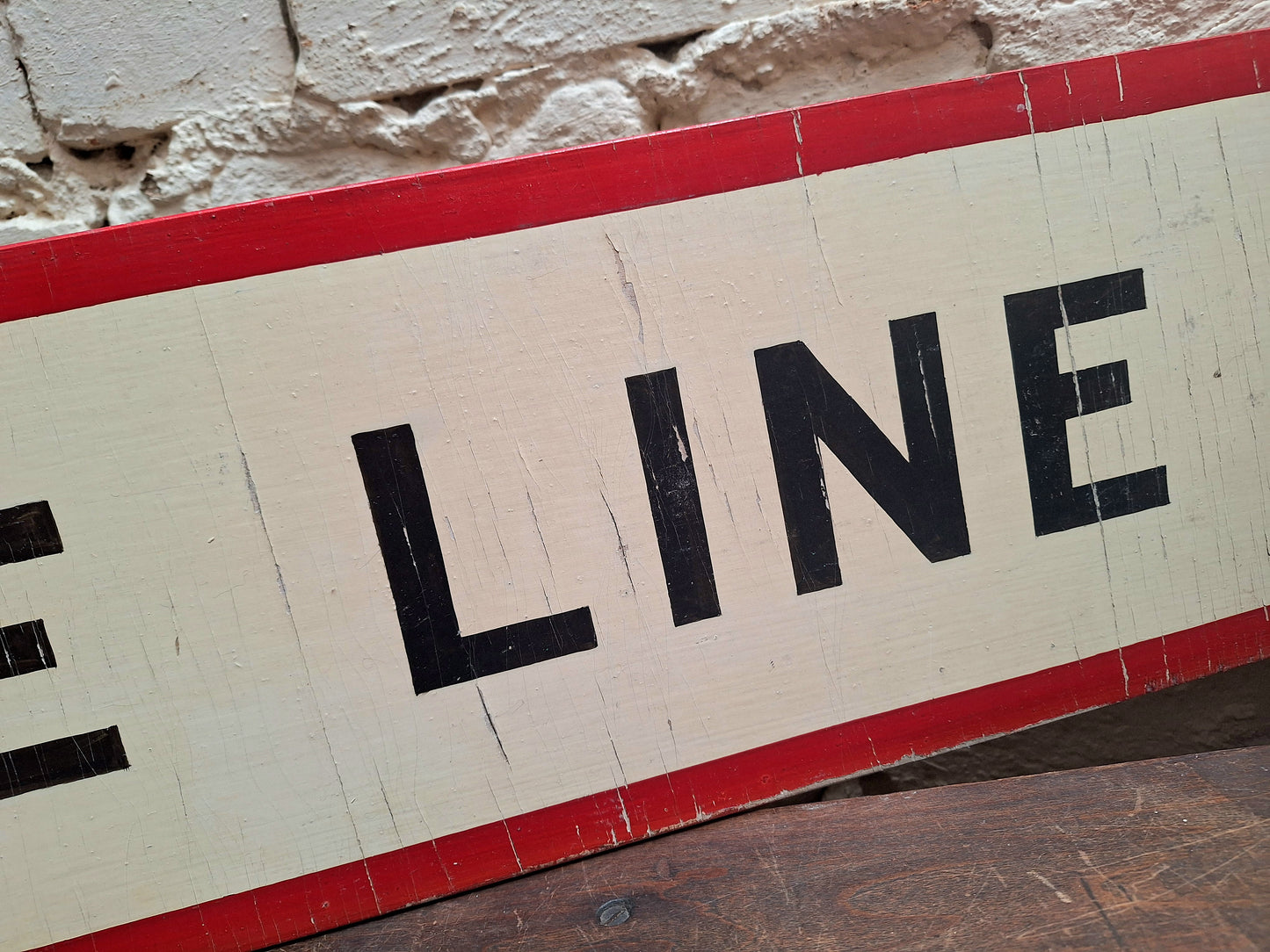 Prince Line Original Wooden Depot Sign