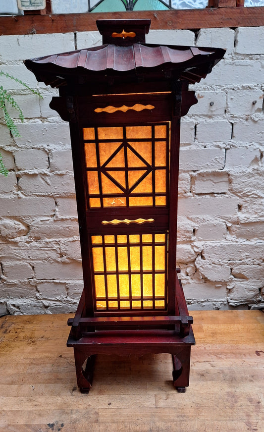 Vintage Japanese Shoji Floor Lantern.