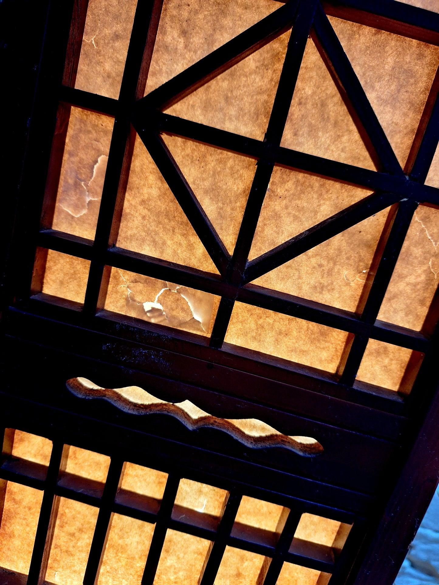 Vintage Japanese Shoji Floor Lantern.