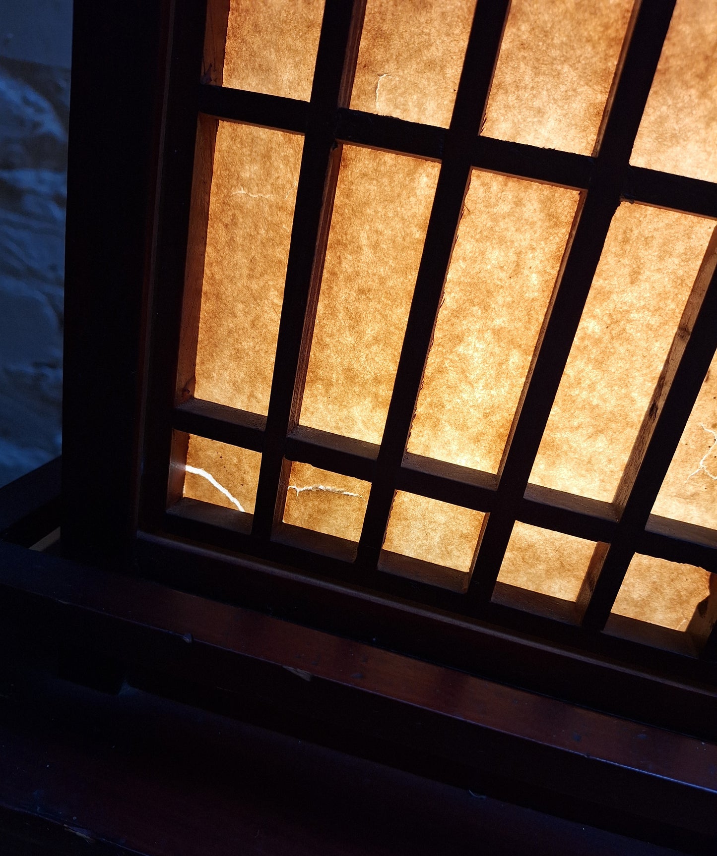 Vintage Japanese Shoji Floor Lantern.