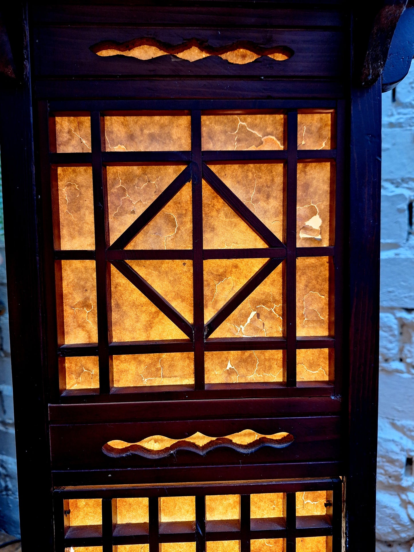 Vintage Japanese Shoji Floor Lantern.