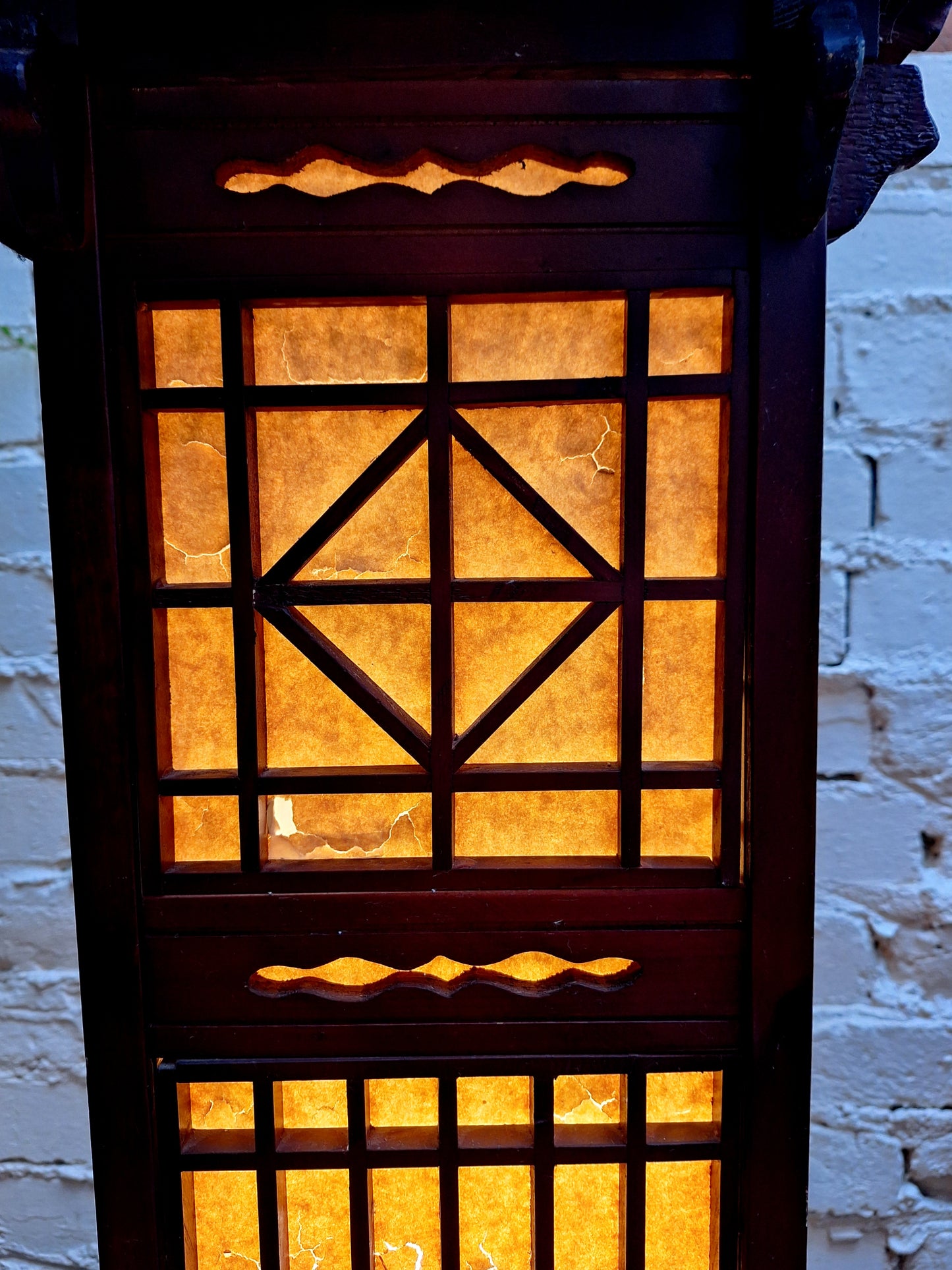 Vintage Japanese Shoji Floor Lantern.