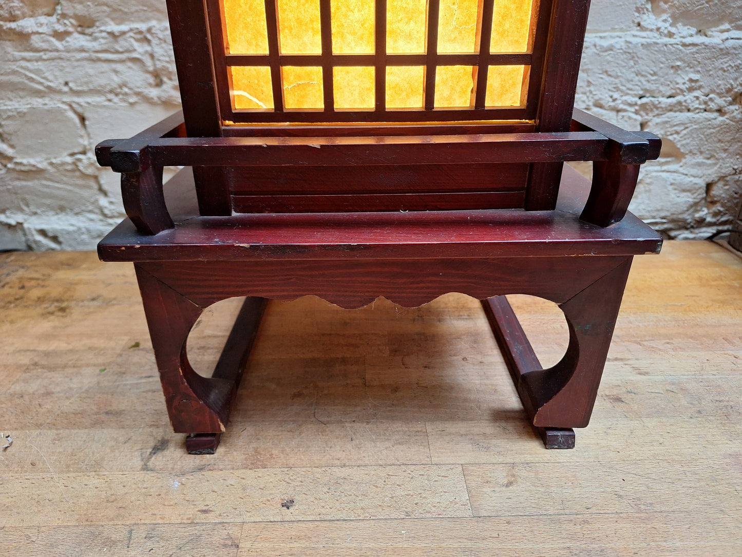 Vintage Japanese Shoji Floor Lantern.