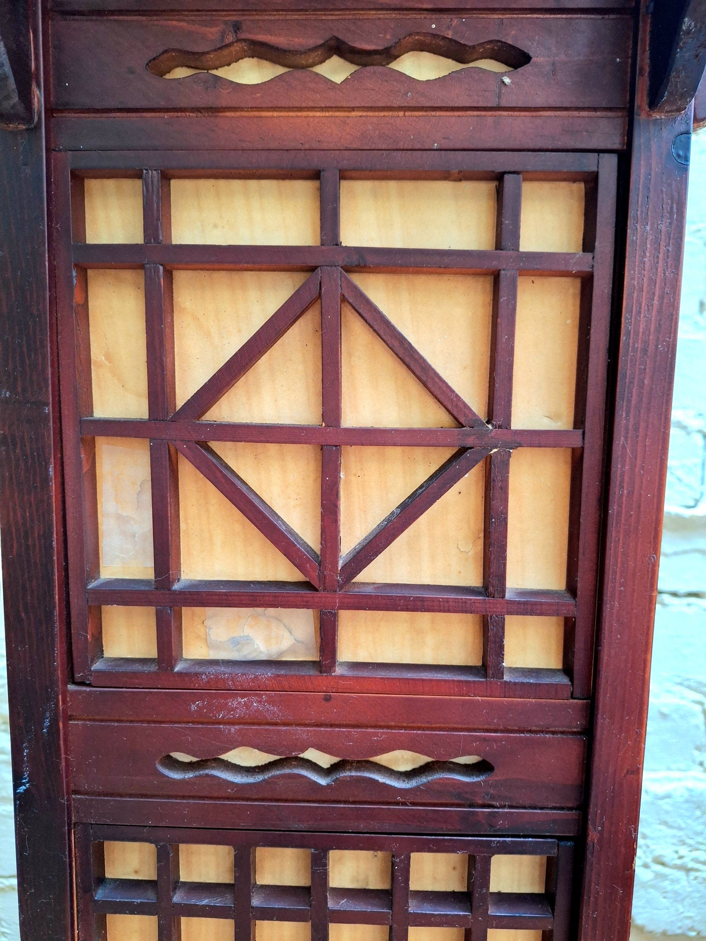 Vintage Japanese Shoji Floor Lantern.