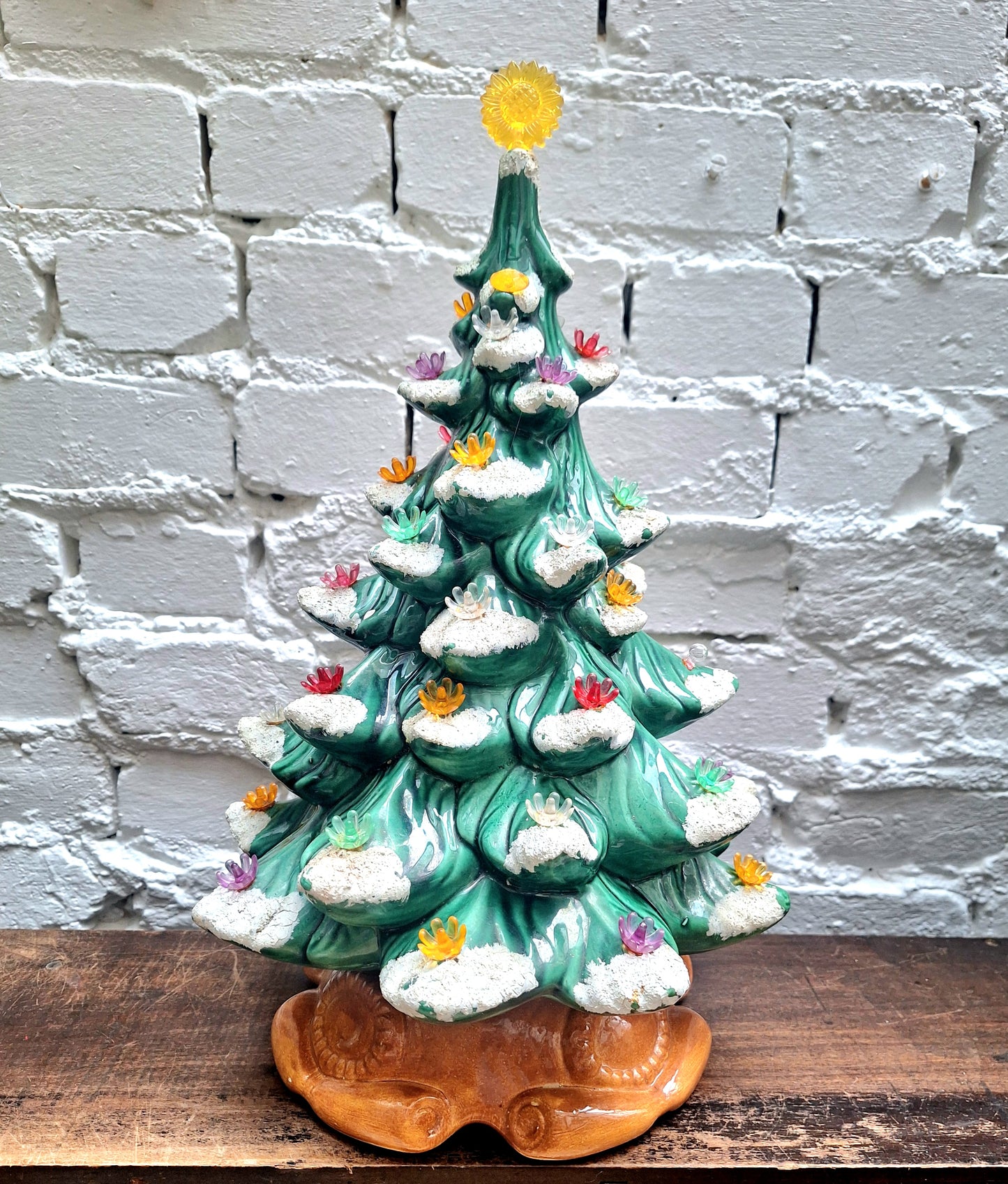 Vintage Ceramic Illuminated Christmas Tree