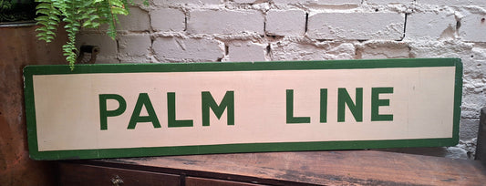 Palm Line Original Depot Wooden Shipping Sign