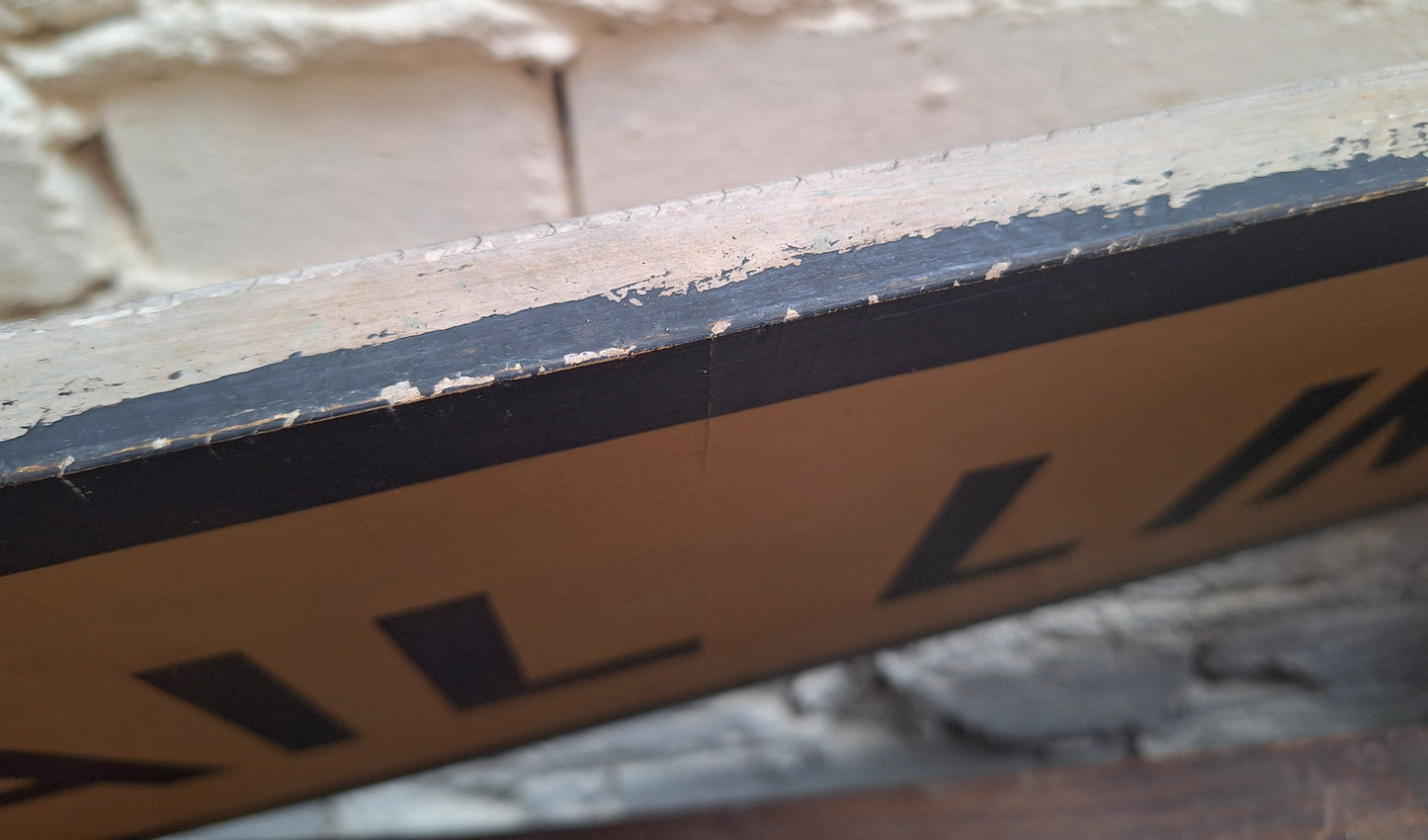 Royal Mail Lines Original Wooden Depot Sign