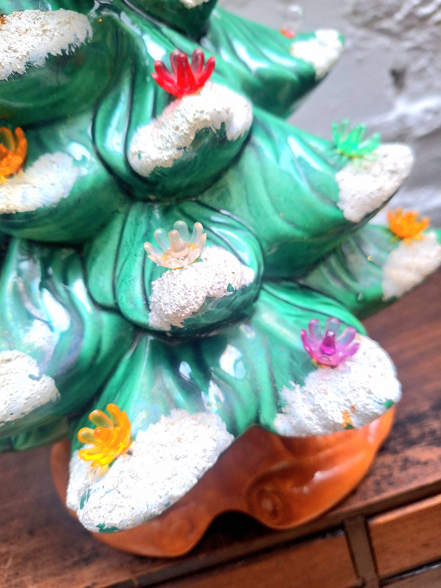 Vintage Ceramic Illuminated Christmas Tree