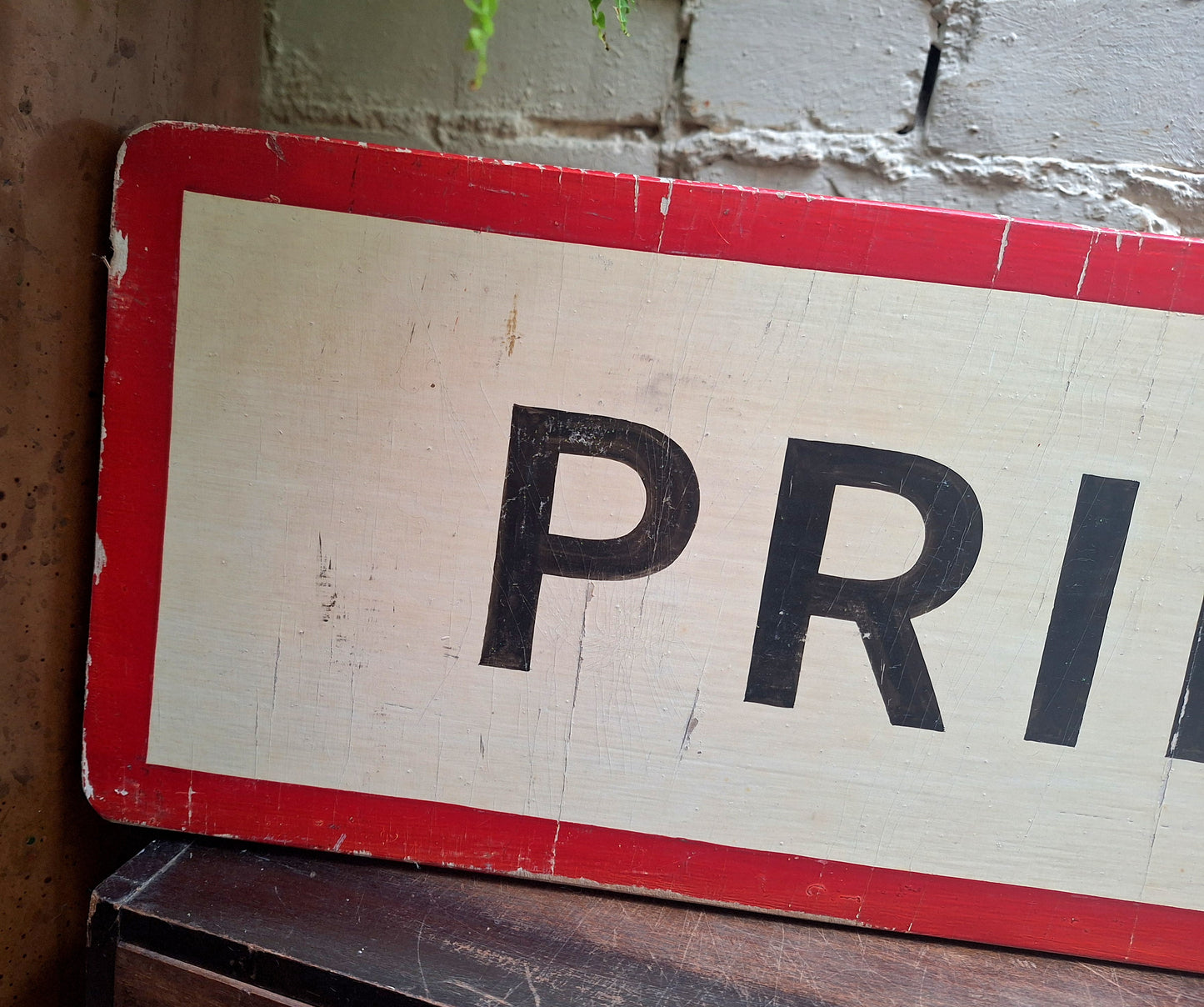 Prince Line Original Wooden Depot Sign