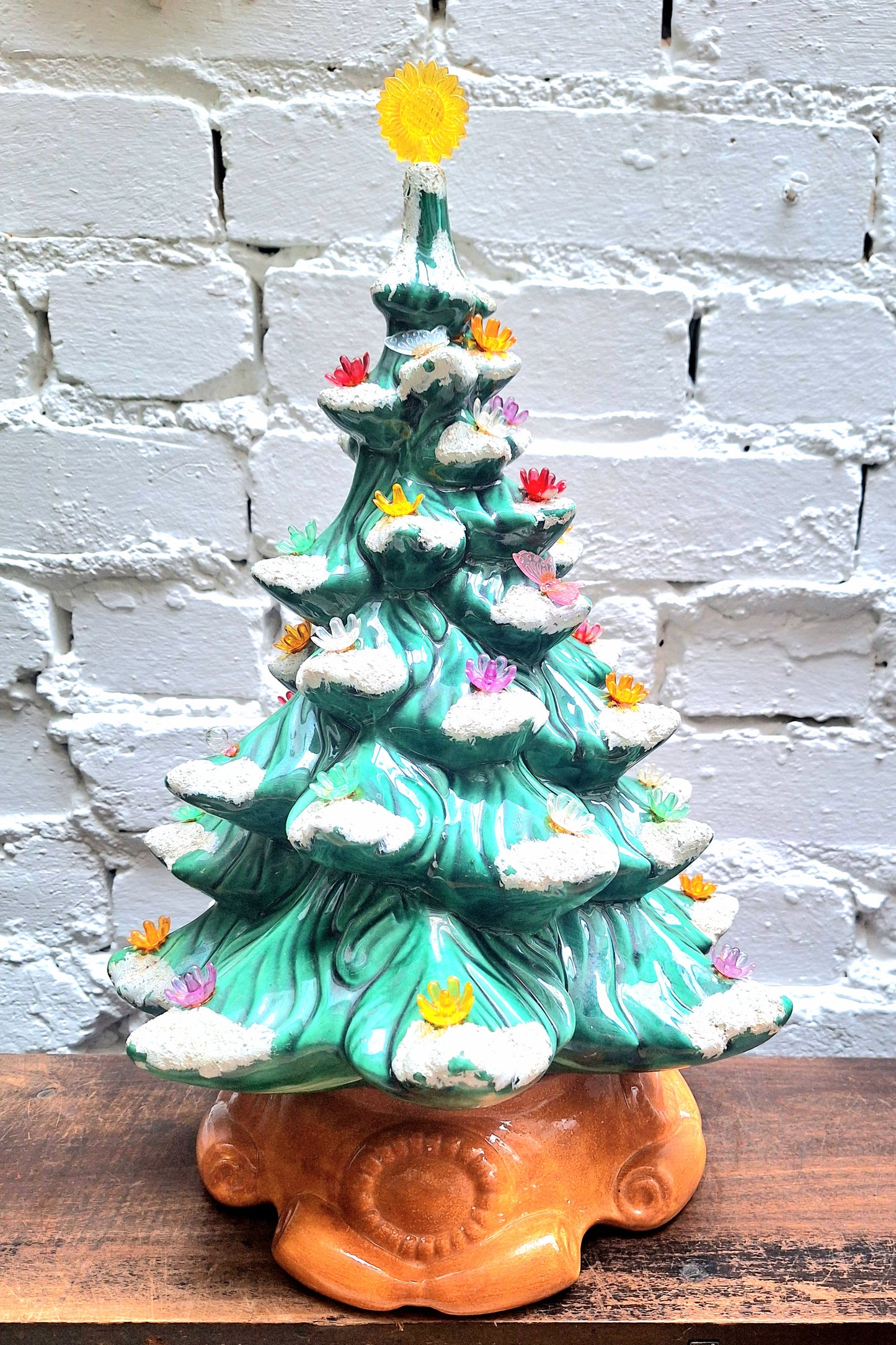 Vintage Ceramic Illuminated Christmas Tree