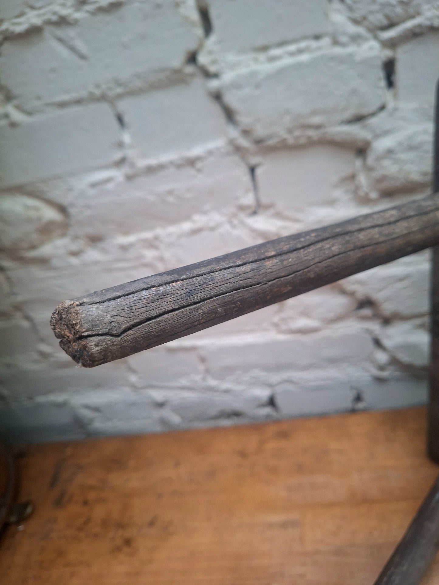 Antique Rustic Stick Leg Stool