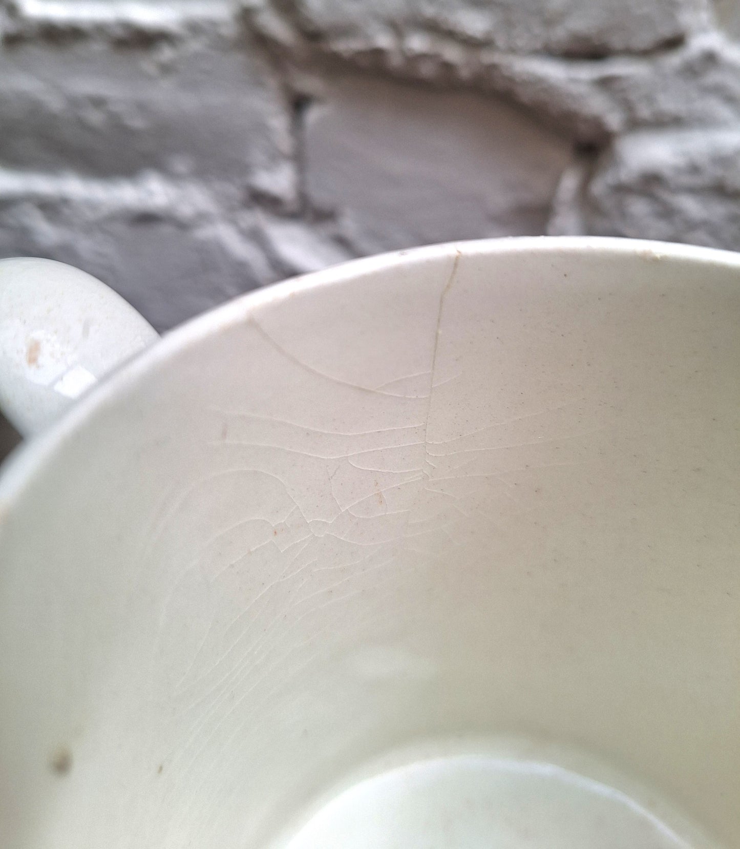 Antique 19th Century  Mochaware Jug Tree Pattern