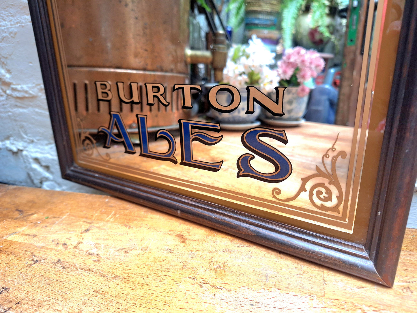 Vintage Marston's Pub Mirror
