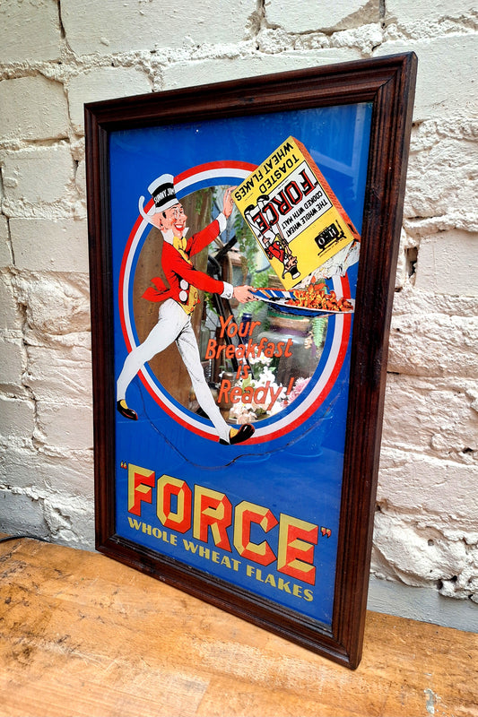 Rare Vintage Force Wheat Flakes Printed Mirror.