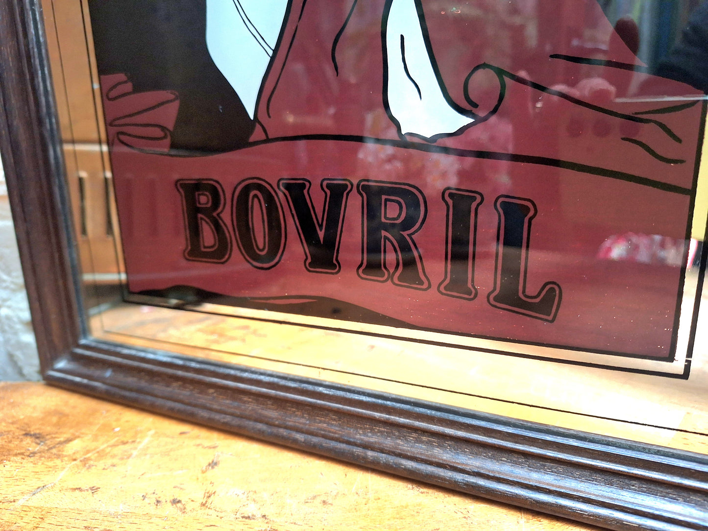 Vintage Bovril Printed Mirror