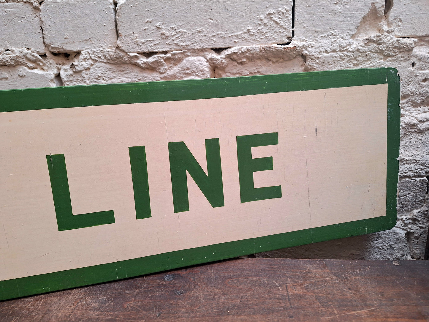 Palm Line Original Depot Wooden Shipping Sign