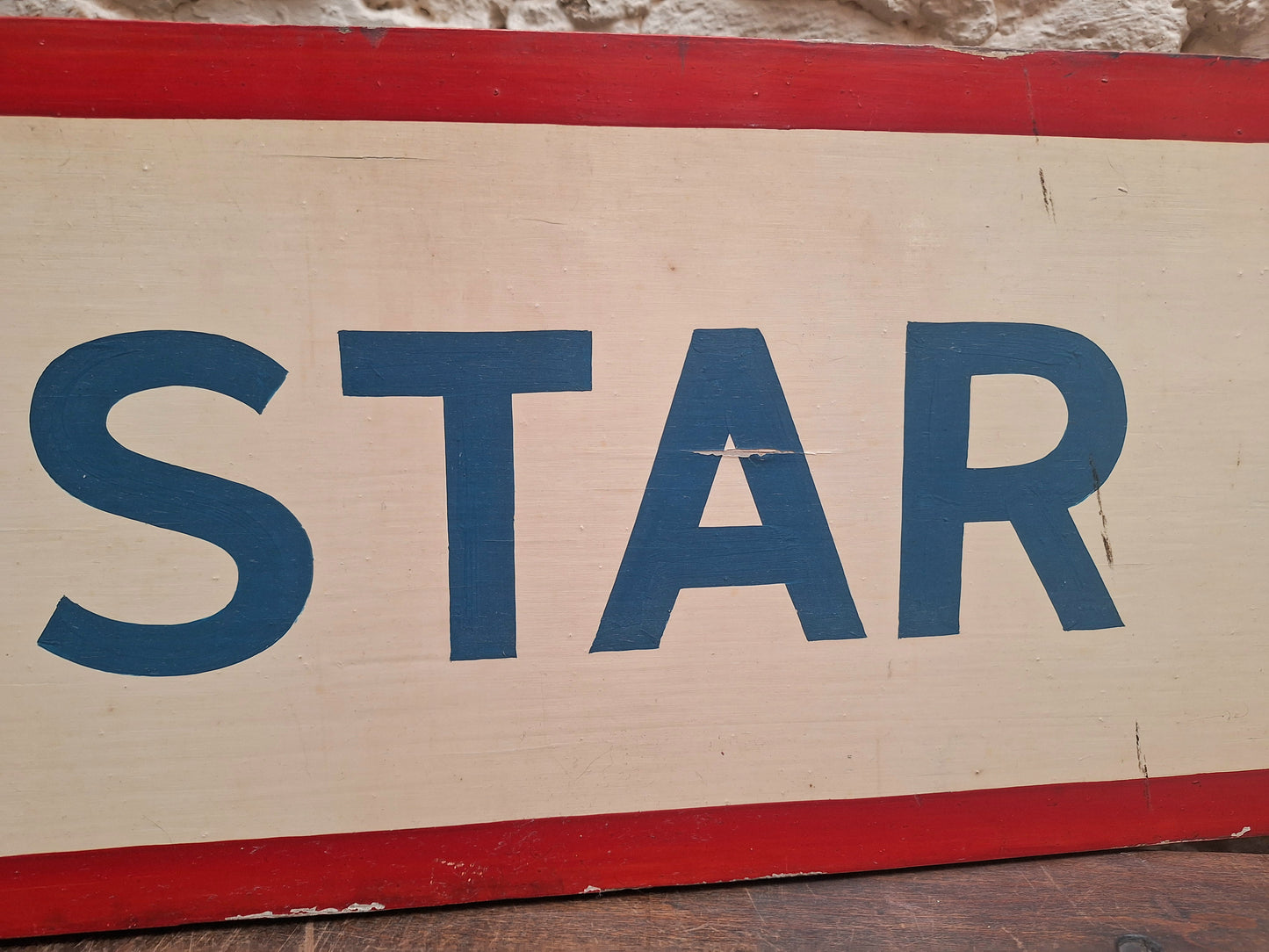 Blue Star Line Original Depot Wooden Sign