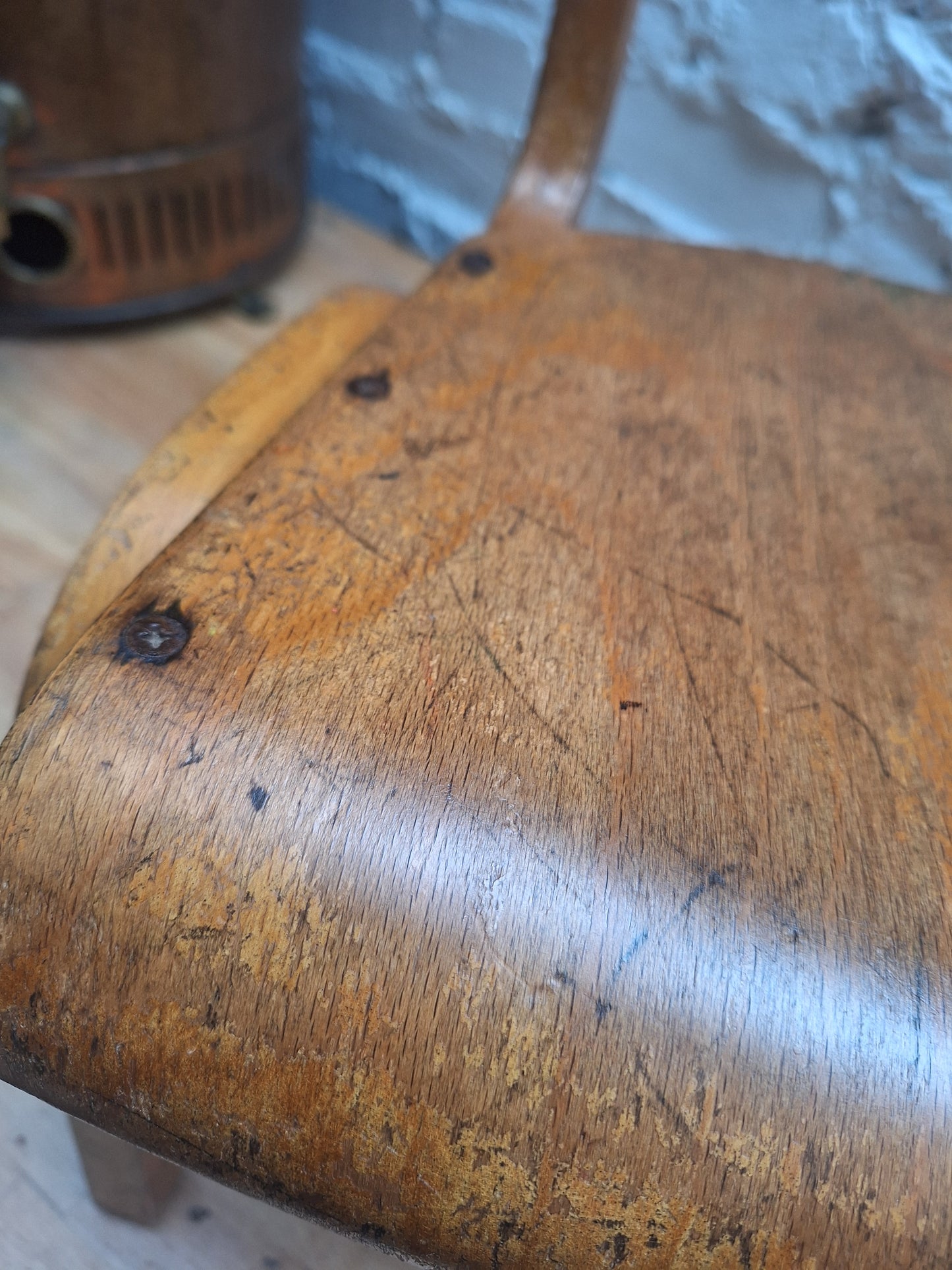 Vintage Child's Wooden School Chair
