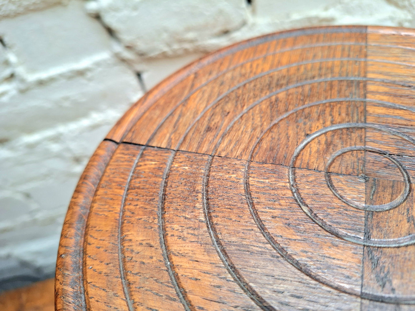 Vintage French Wooden Stool