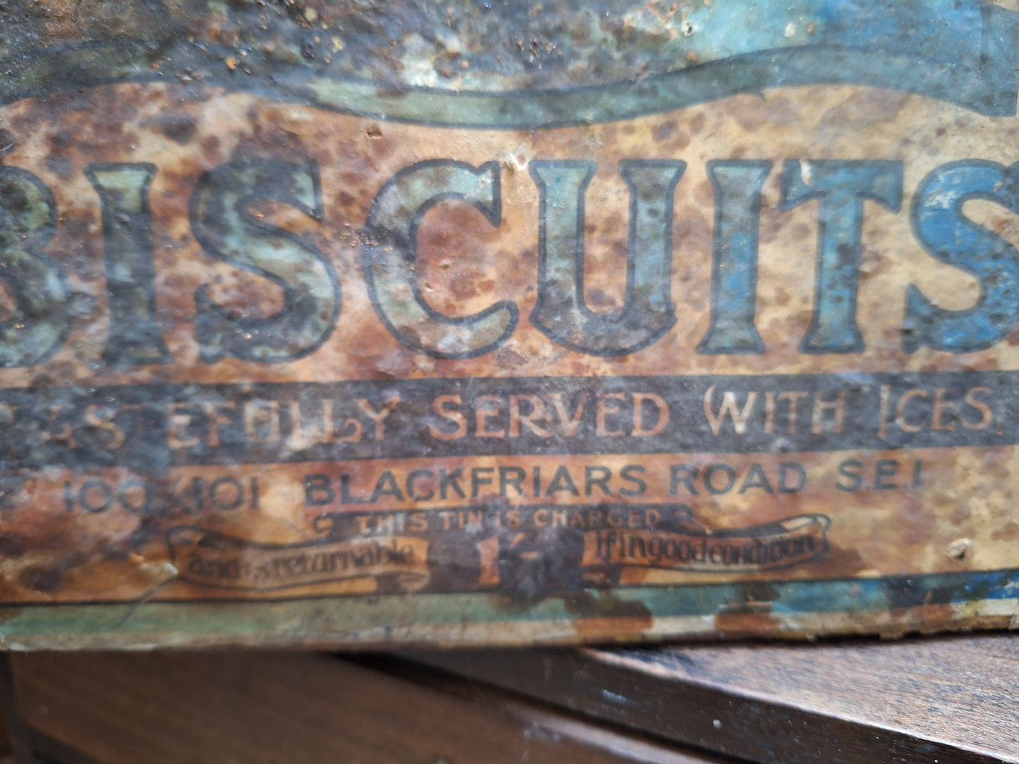 Vintage James Pascall Ltd. Ice Wafer Biscuits Shop Display Tin.