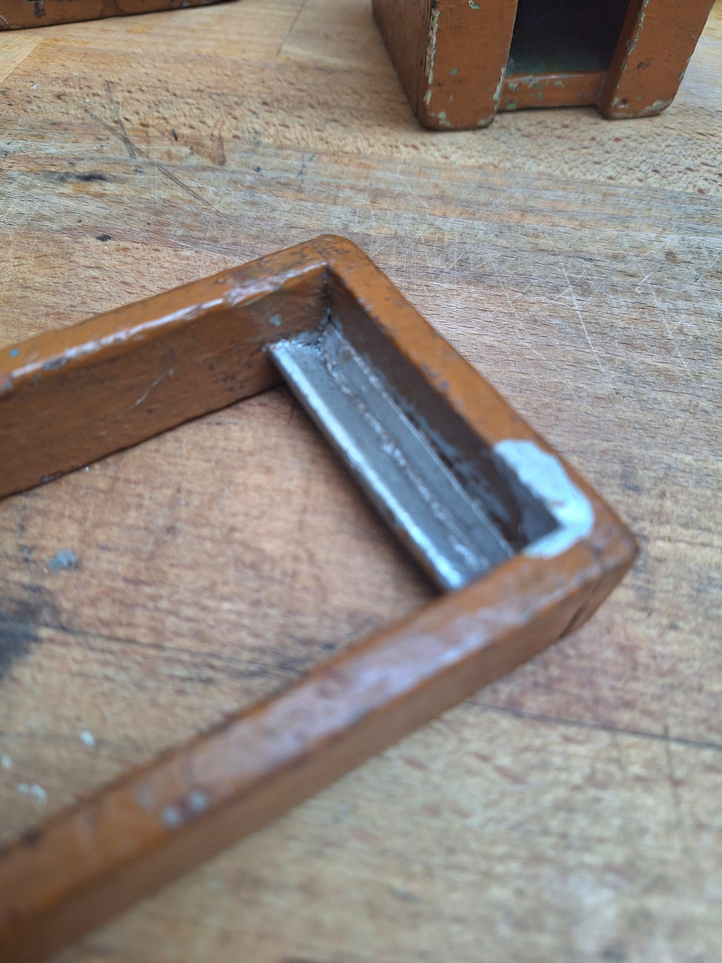 Vintage Scratch Built Wooden Toy Farm