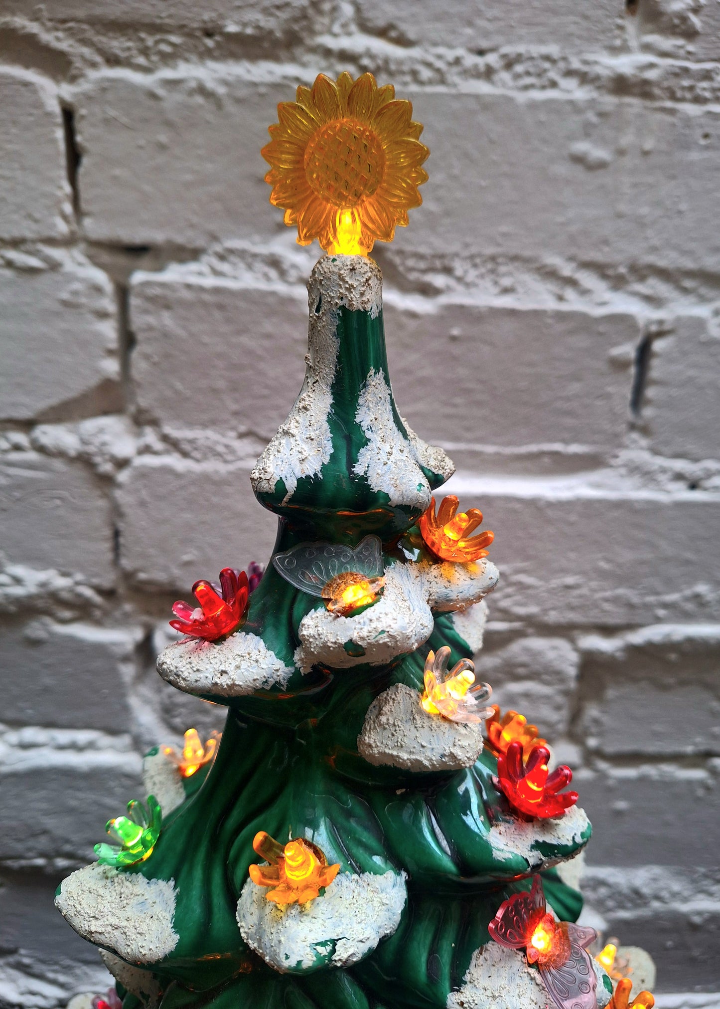 Vintage Ceramic Illuminated Christmas Tree