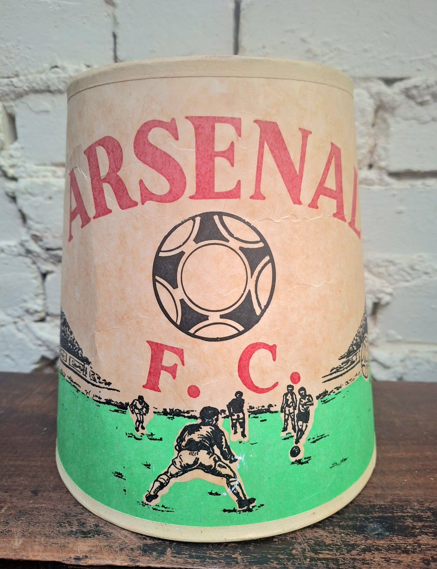 Vintage Original 1970s Arsenal Lampshade