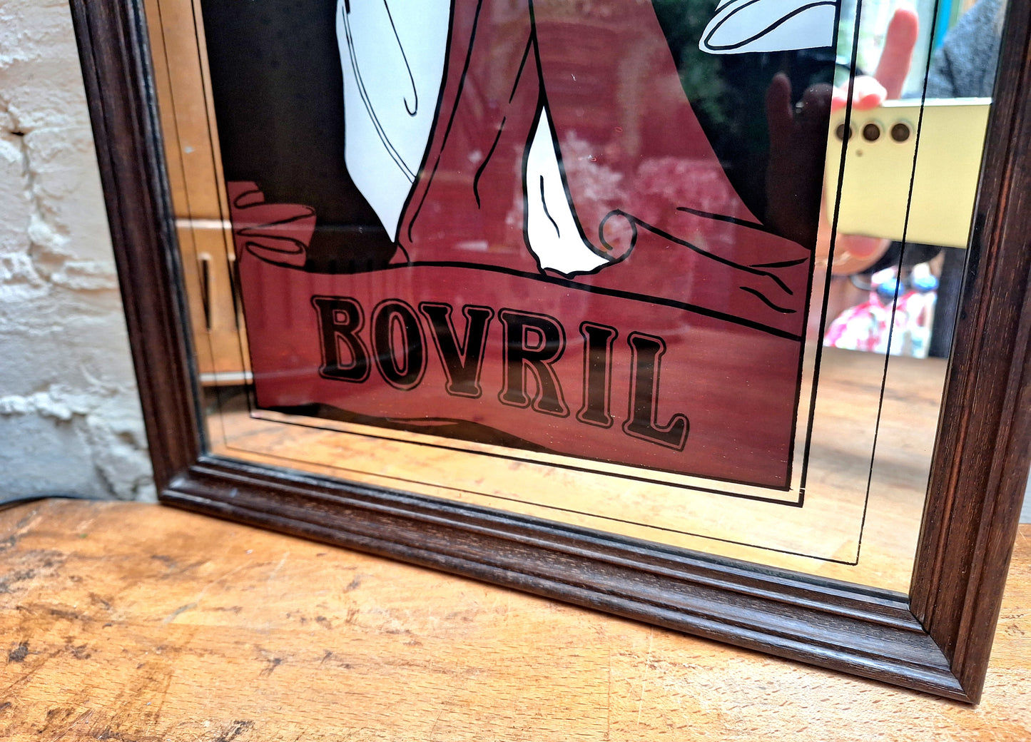 Vintage Bovril Printed Mirror