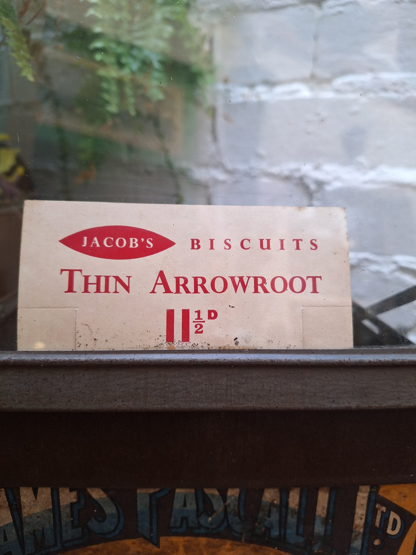 Vintage James Pascall Ltd. Ice Wafer Biscuits Shop Display Tin.