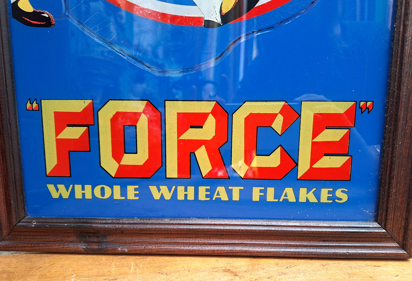 Rare Vintage Force Wheat Flakes Printed Mirror.