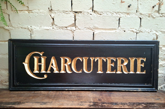 Vintage Wooden Charcuterie Sign