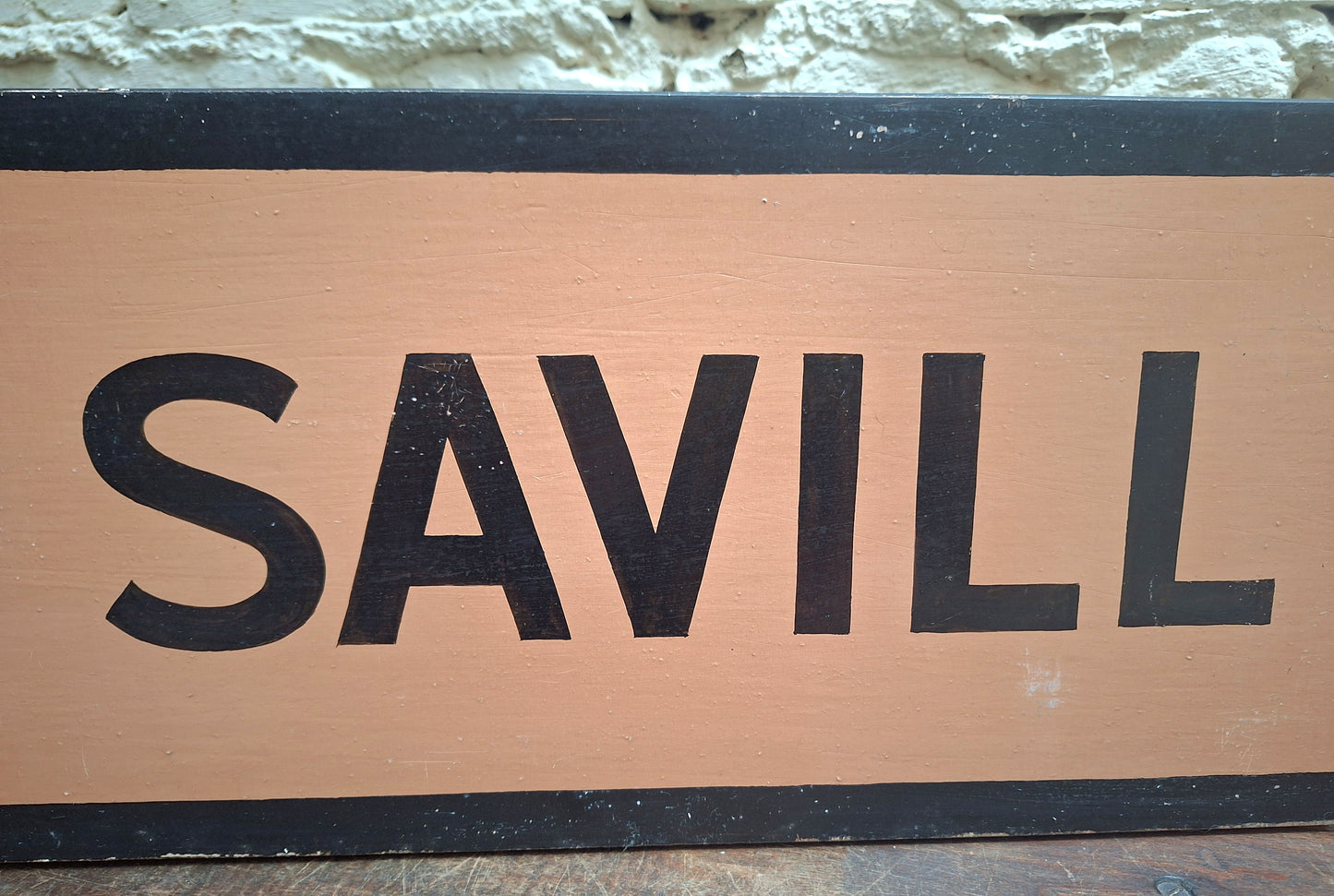 Shaw Savill Line Original Wooden Depot Sign