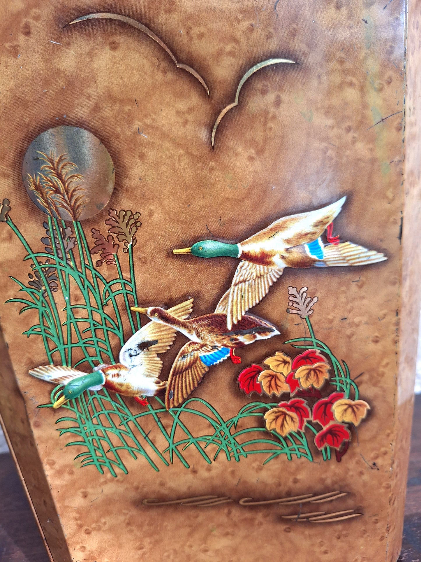 Vintage Worcesterware Metal Waste bin