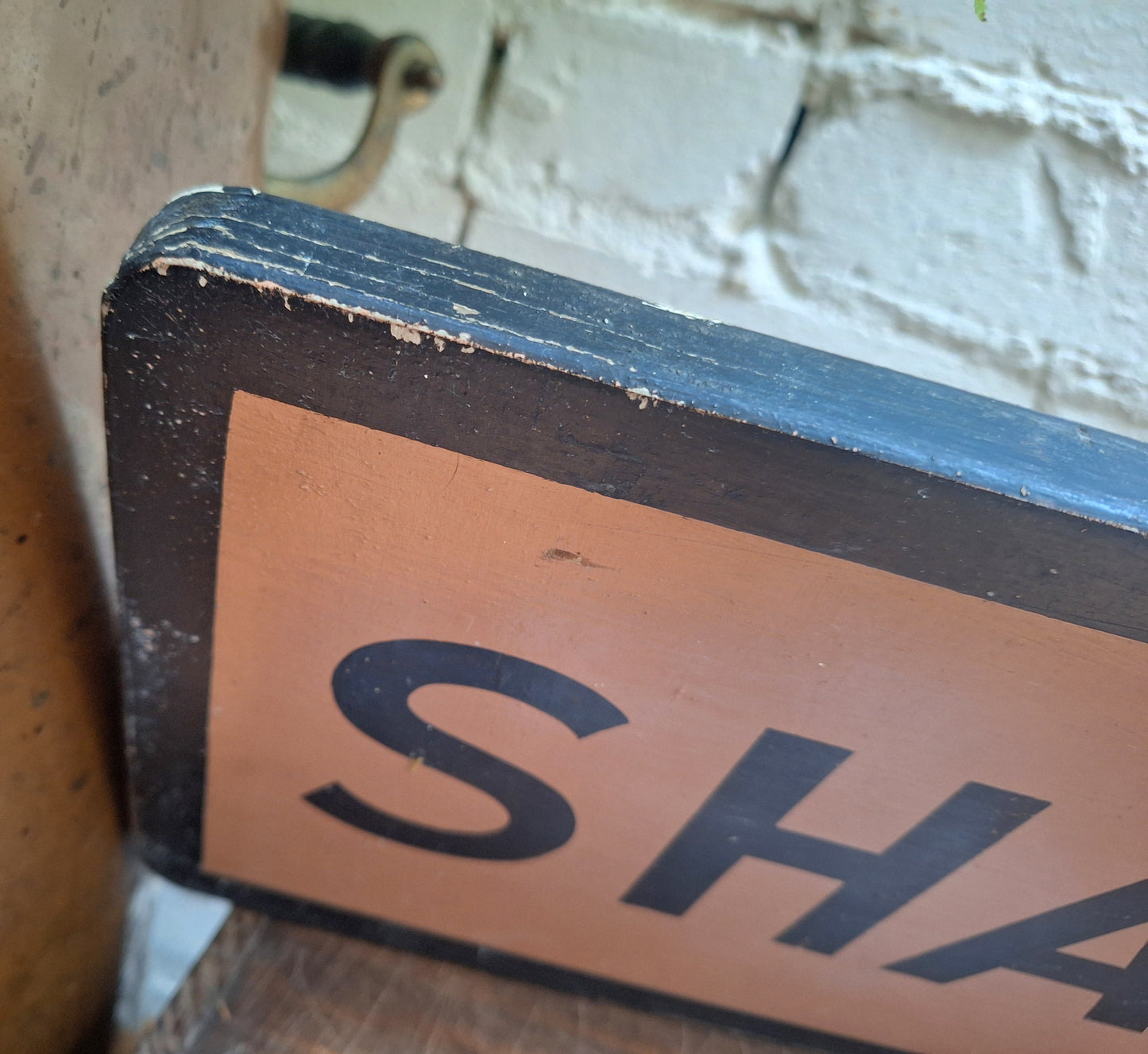 Shaw Savill Line Original Wooden Depot Sign