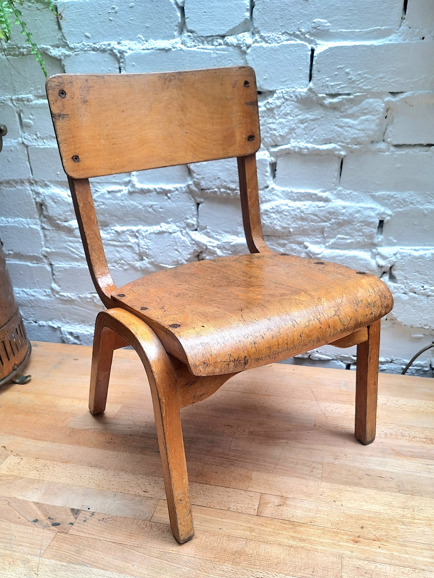 Vintage Child's Wooden School Chair