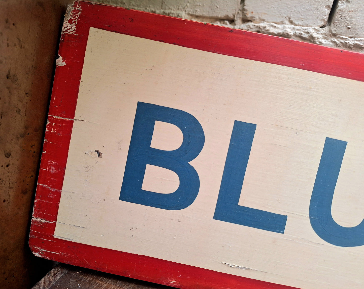 Blue Star Line Original Depot Wooden Sign