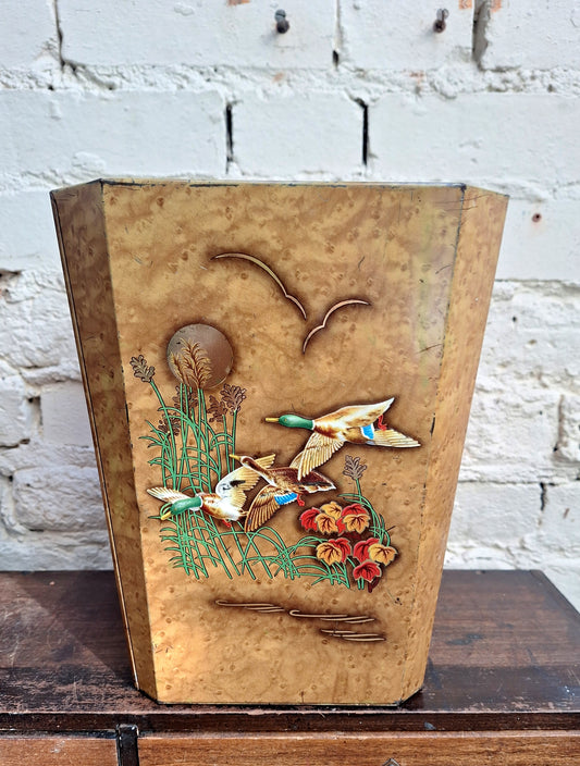 Vintage Worcesterware Metal Waste bin