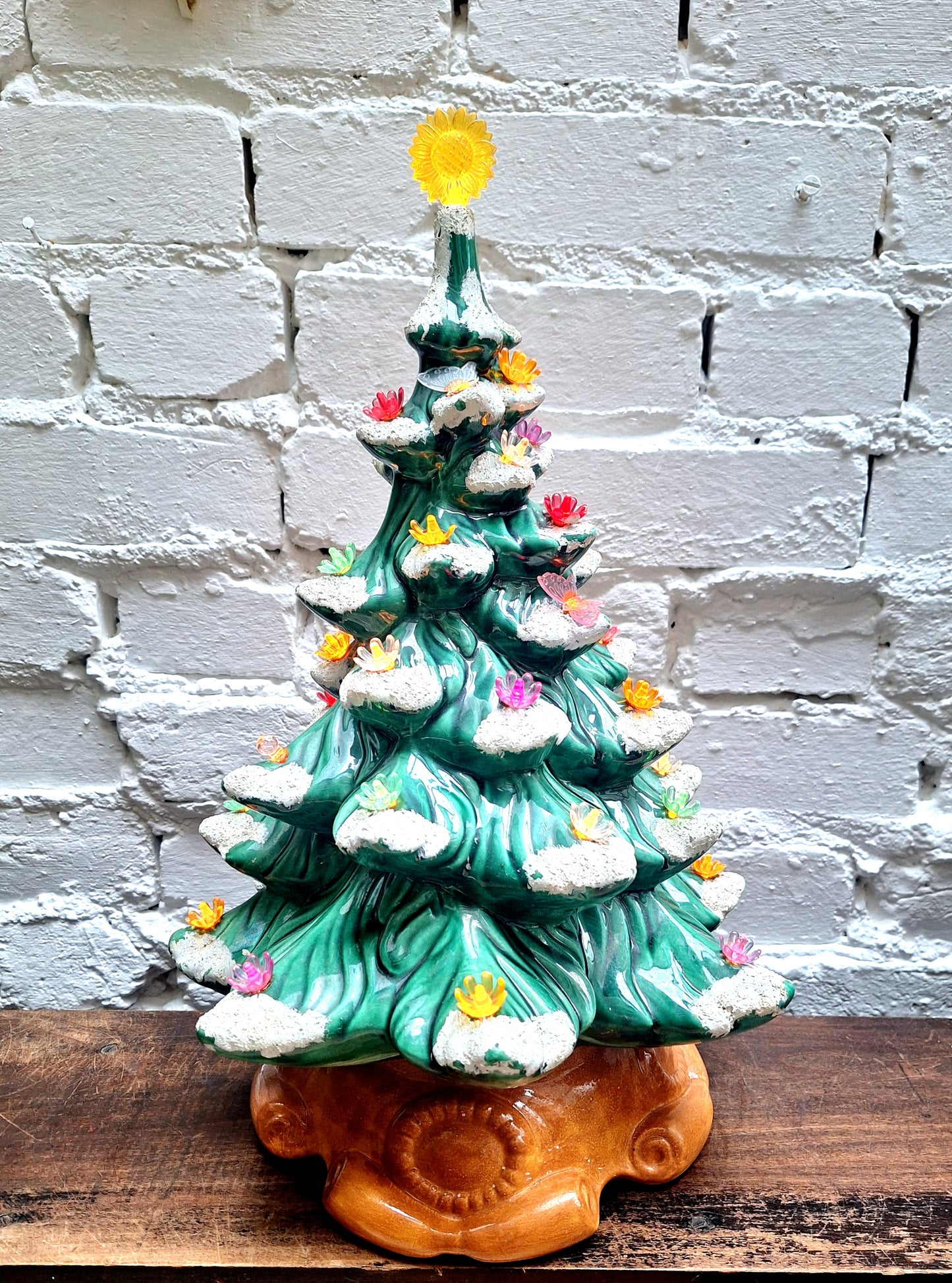 Vintage Ceramic Illuminated Christmas Tree