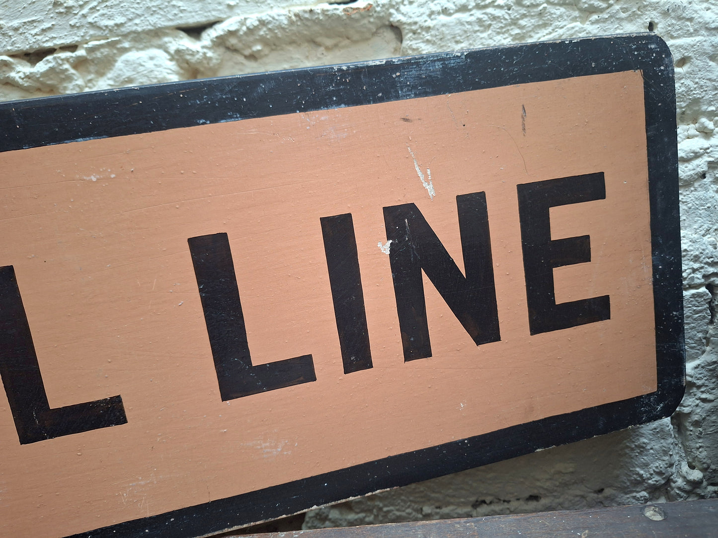 Shaw Savill Line Original Wooden Depot Sign