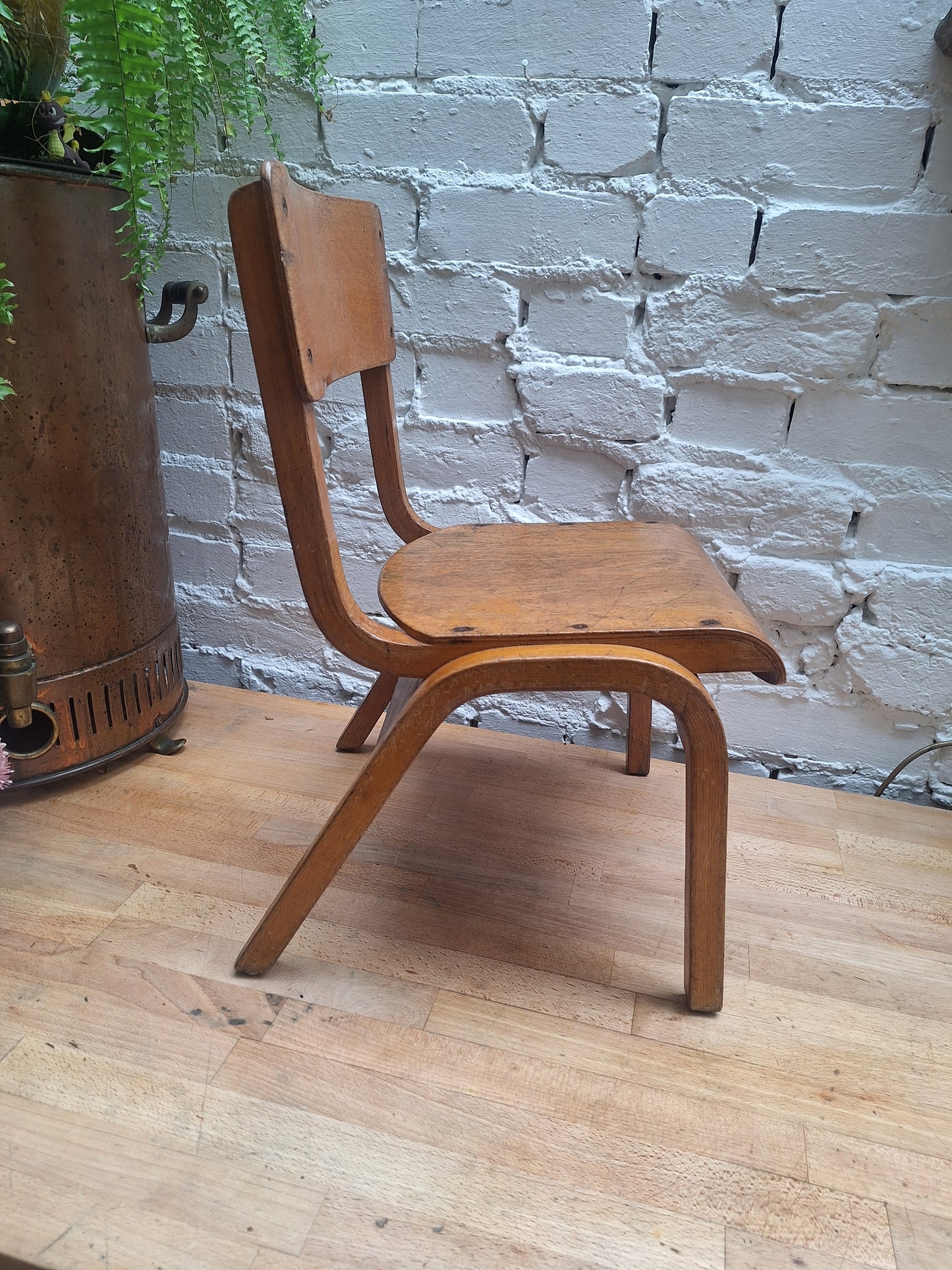 Vintage Child's Wooden School Chair